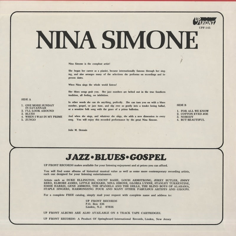 Nina Simone / ニーナ・シモン / (1971) (UPF-145)