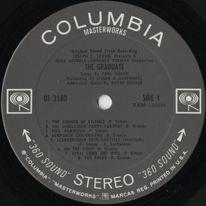 Simon and Garfunkel / The Graduate (OS 3180) 1968 US Columbia｜中古LP