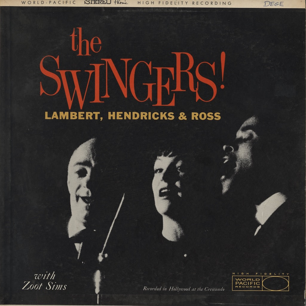 Lambert, Hendricks & Ross - The Swingers! (STEREO 1025) 1959 US World Pacific｜中古LP