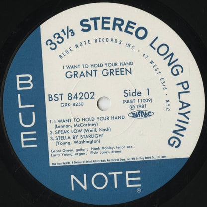 Grant Green / グラント・グリーン / I Want To Hold Your Hand (GXK-8230)
