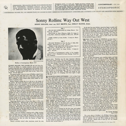 Sonny Rollins / ソニー・ロリンズ / Way Out West (GXC-3104)