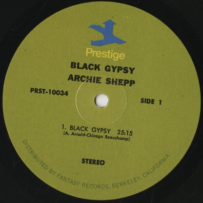 Archie Shepp / アーチー・シェップ / Black Gypsy (PRST 10034)