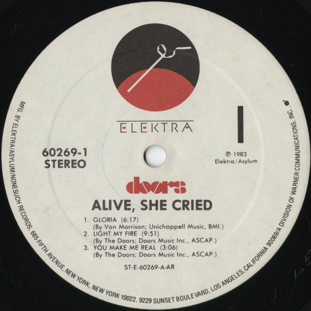 The Doors - Alive She Cried (60269-1) 1983 US Elektra｜中古LP