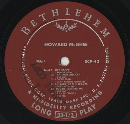 Howard McGhee / ハワード・マギー / The Return Of Howard McGhee (BCP-42)