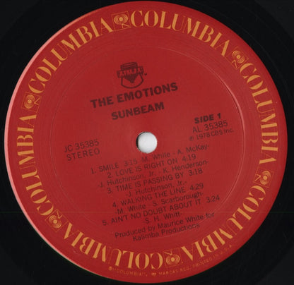Emotions - Sunbeam (JC 35385) 1978 US Columbia｜中古LP