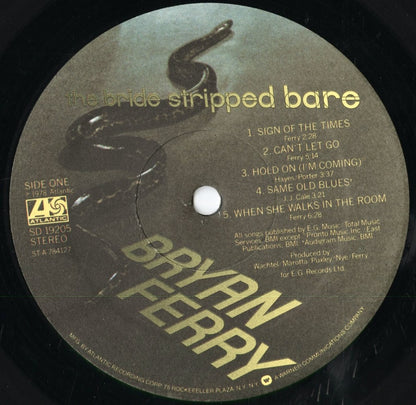 Bryan Ferry - The Bride Stripped Bare (SD 19205) 1978 US Atlantic｜中古LP
