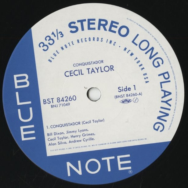 Cecil Taylor / セシル・テイラー / Conquistador! (BNJ 71049)
