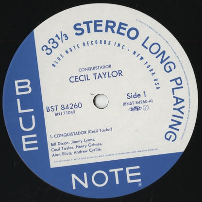 Cecil Taylor / セシル・テイラー / Conquistador! (BNJ 71049)