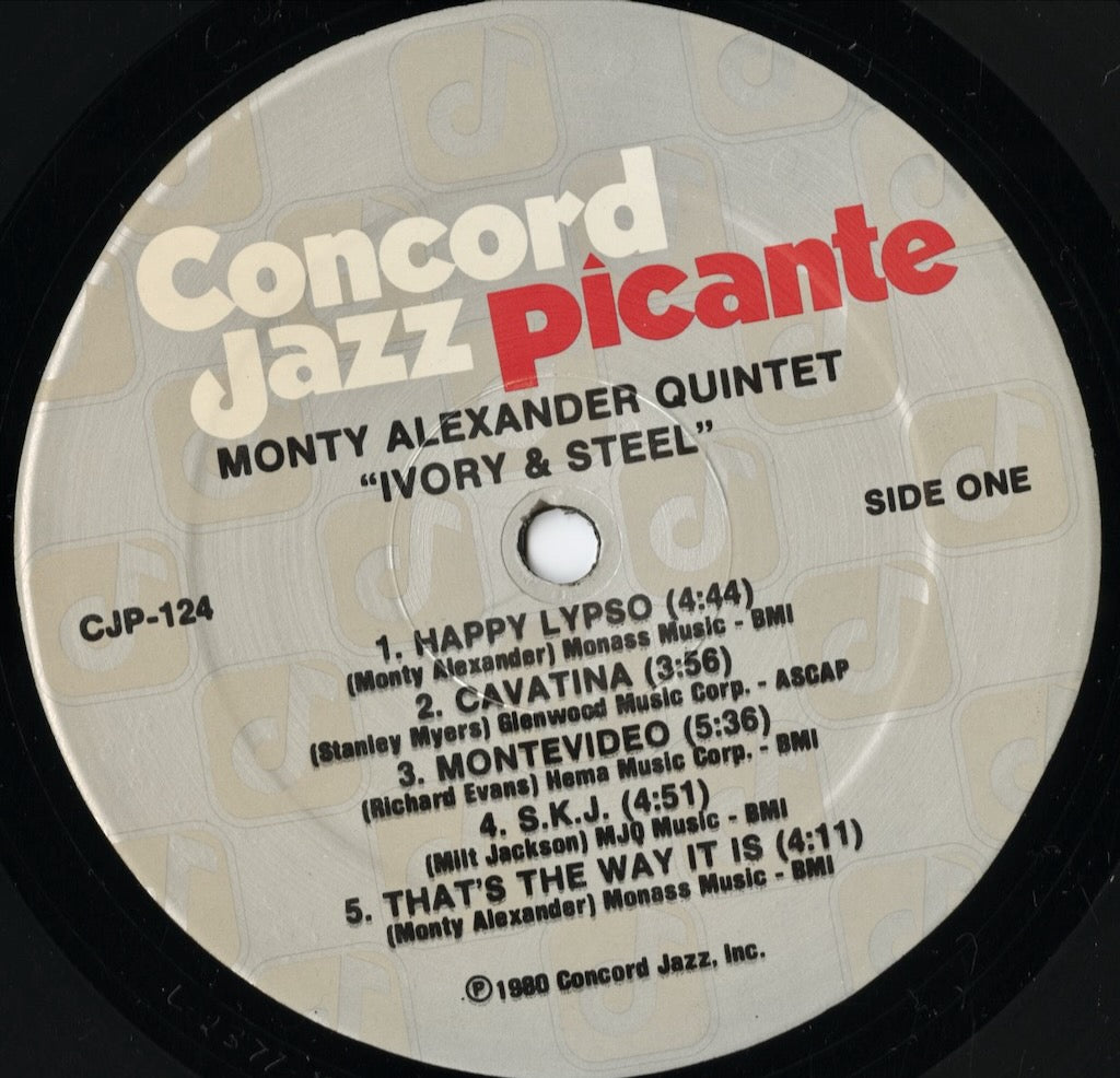Monty Alexander – Ivory & Steel (CJP-124) LP 1980 US Concord Jazz Picante | 中古LP