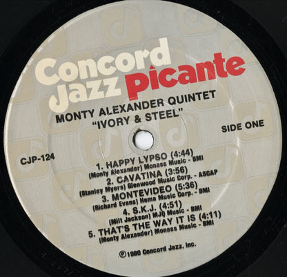 Monty Alexander – Ivory & Steel (CJP-124) LP 1980 US Concord Jazz Picante | 中古LP