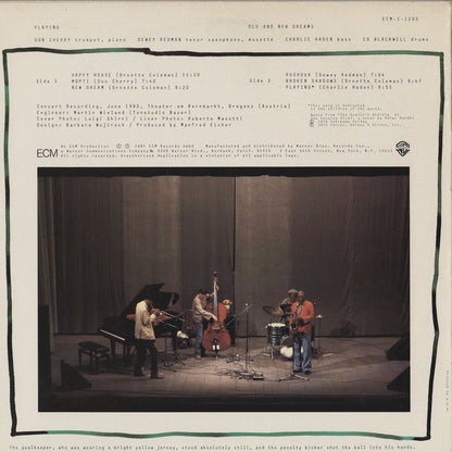 Old And New Dreams - Playing (ECM-1-1205) LP 1981 US ECM｜中古LP