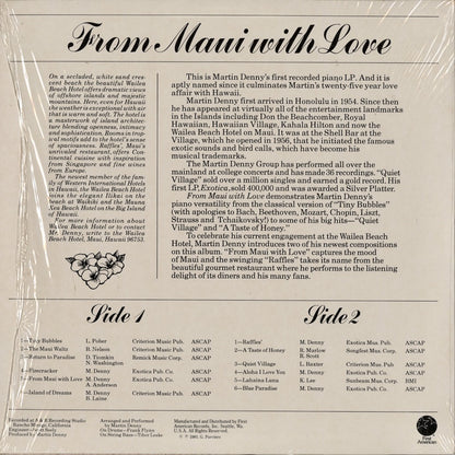 Martin Denny - From Maui With Love (FA-7743) 1980 US First American｜中古LP