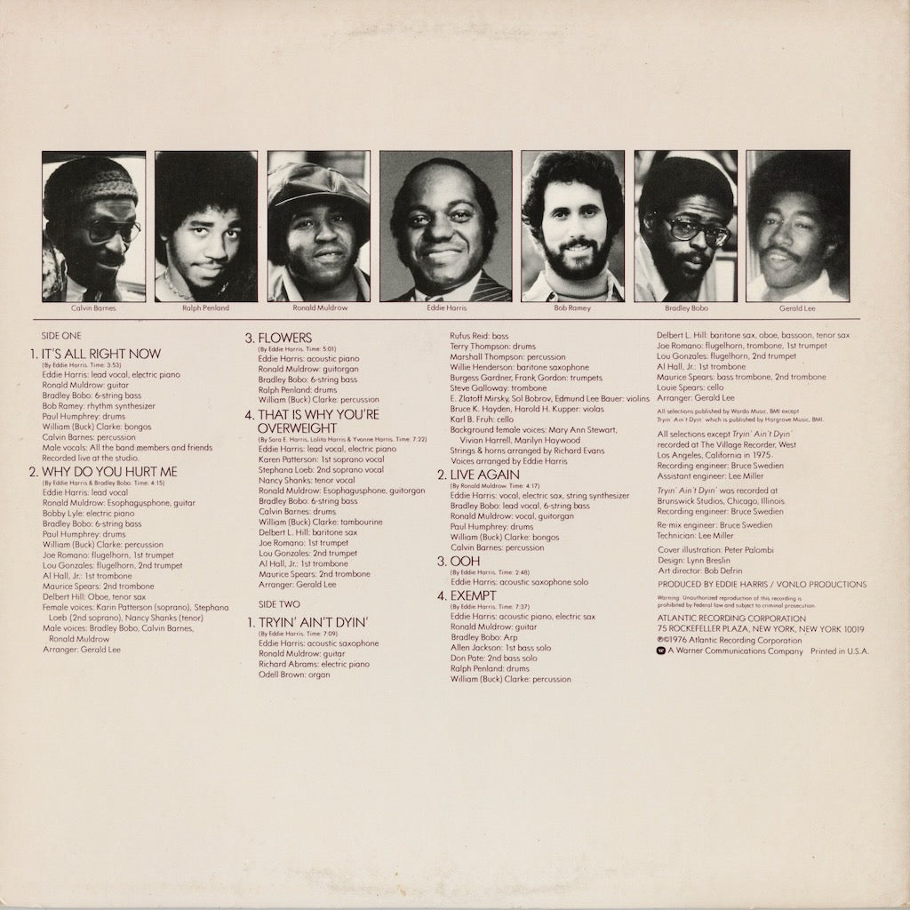 Eddie Harris – That Is Why You're Overweight (SD 1683) LP 1976 US Atlantic｜中古LP