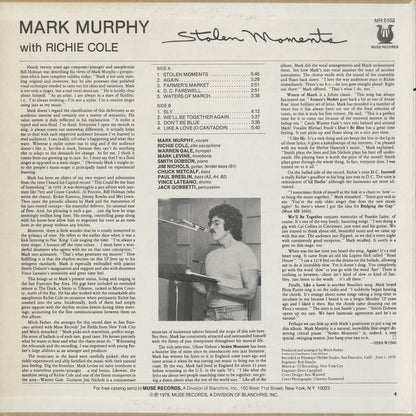Mark Murphy / マーク・マーフィ / Stolen Moments (MR 5102)