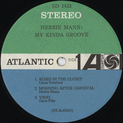Herbie Mann – My Kinda Groove (1433) LP 1965 US Atlantic | 中古LP