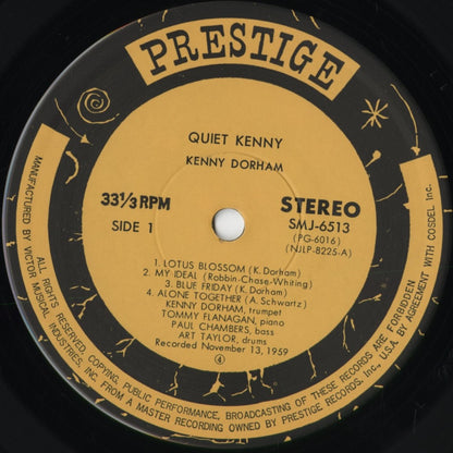 Kenny Dorham - Quiet Kenny (SMJ-6513) 1976 JPN Prestige - Victor｜中古LP