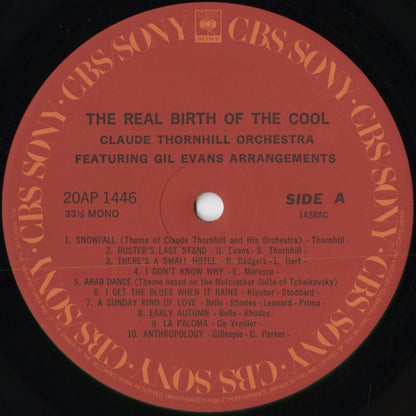 Claude Thornhill, Gil Evans - The Real Birth Of The Cool (20AP 1446) 1979 JPN CBS/Sony｜中古LP