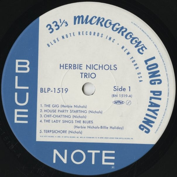 Herbie Nichols - Herbie Nichols Trio (BN 1519) LP 1994 JPN Blue Note｜中古LP