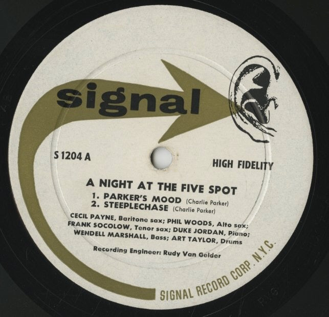 Cecil Payne, Phil Woods, Frank Socolow, Wendell Marshall, Art Taylor, Duke Jordan / A Night At The Five Spot (S 1204)