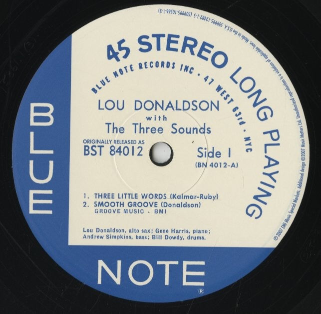 Lou Donaldson - LD+3 (ST-84012) 2LP 2008 US Blue Note Music Matters｜中古LP