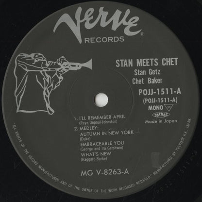Stan Getz - Chet Baker / スタン・ゲッツ チェット・ベイカー / Stan Meets Chet (POJJ-1511)