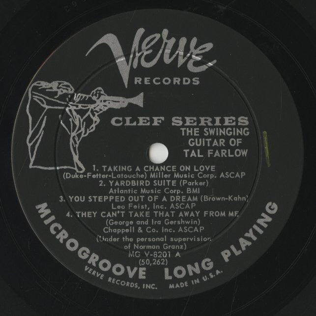 Tal Farlow / タル・ファーロウ / The Swinging Guitar of Tal Farlow (MG V-8201)