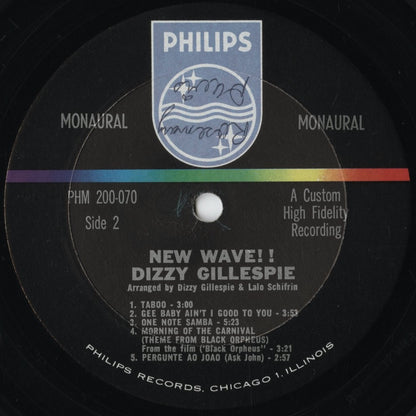 Dizzy Gillespie - New Wave! (PHM 200-070) 1963 US Philips｜中古LP