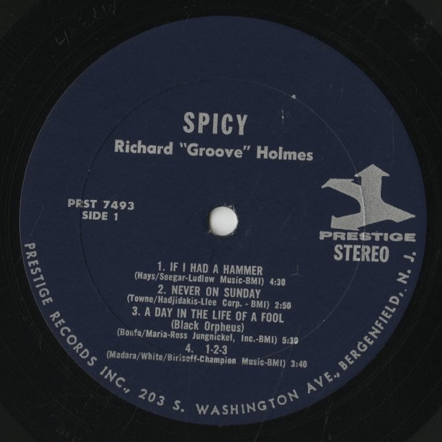 Richard Groove Holmes / リチャード・グルーヴ・ホルムス / Spicy (PRST 7493)