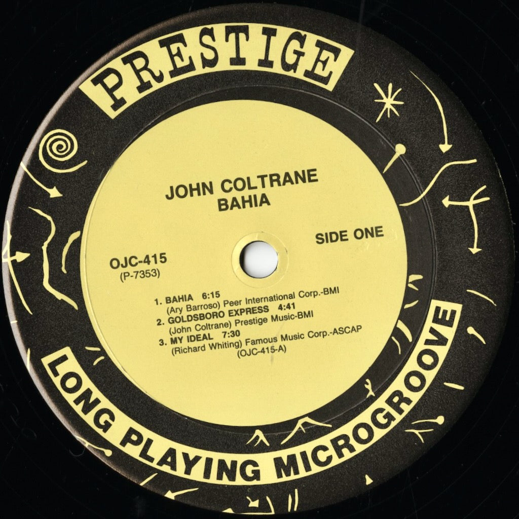 John Coltrane - Bahia (OJC-415) LP 1990 US Prestige・OJC｜中古LP