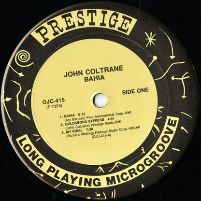 John Coltrane - Bahia (OJC-415) LP 1990 US Prestige・OJC｜中古LP