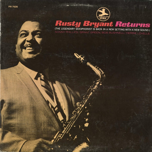Rusty Bryant - Rusty Bryant Returns (PRST 7626) 1969 US Prestige｜中古LP