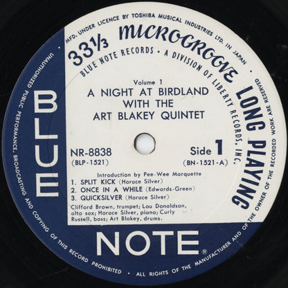 Art Blakey / アート・ブレイキー / A Night At Birdland Volume 1 (NR-8838)