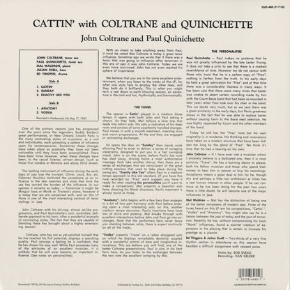 John Coltrane / ジョン・コルトレーン / Cattin' With Coltrane And Quinichette (OJC-460)