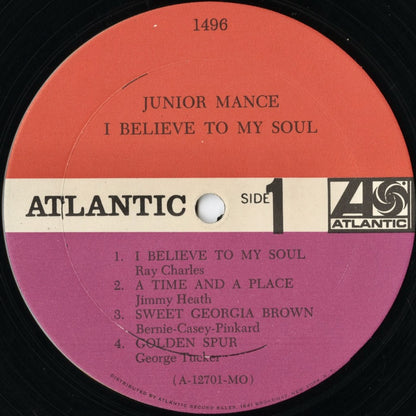 Junior Mance / ジュニア・マンス / I Believe To My Soul (SD 1496)
