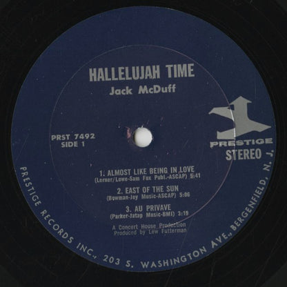 Brother Jack McDuff / ジャック・マクダフ / Hallelujah Time! (PRST7492)
