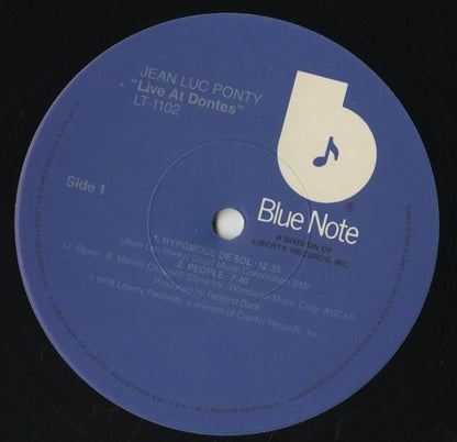Jean-Luc Ponty / ジャン＝リュック・ポンティ / Live At Donte's (LT-1102)
