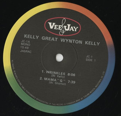 Wynton Kelly - Kelly Great (JC-1) 1975 JPN Vee Jay｜中古LP