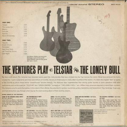 The Ventures - Play Telstar - The Lonely Bull And Others (BST-8019) 1960's US Dolton/Liberty｜中古LP
