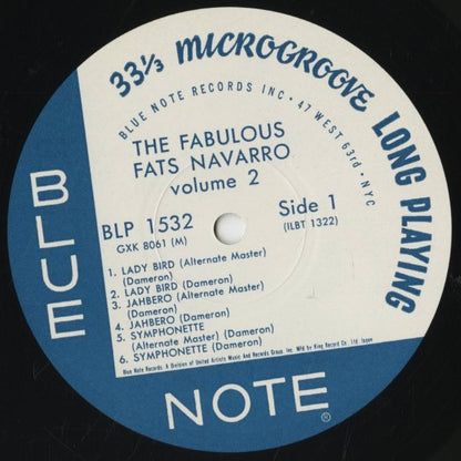 Fats Navarro / ファッツ・ナヴァロ / The Fabulous Fats Navarro Volume 2 (GXK 8061(M))