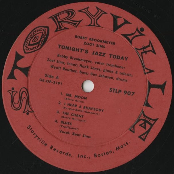 Zoot Sims - Bob Brookmeyer / ズート・シムズ　ボブ・ブルックマイヤー / Tonite's Music Today (STLP 907)