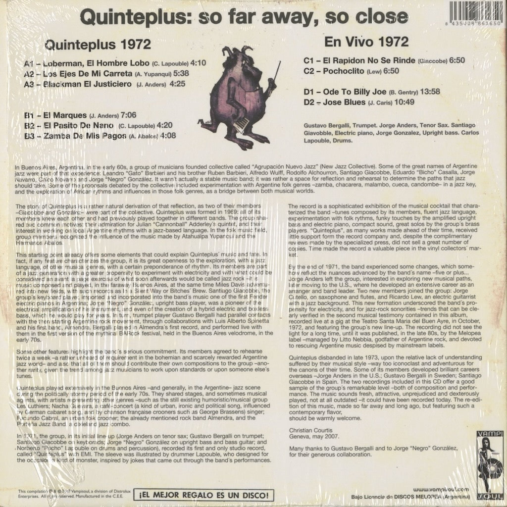 Quinteplus - Quinteplus (VAMPI 094) 2007 SPA Vampi Soul｜中古LP