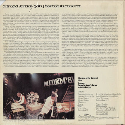 Ahmad Jamal, Gary Burton - In Concert (PC-51004) 1981 US Personal Choice｜中古LP