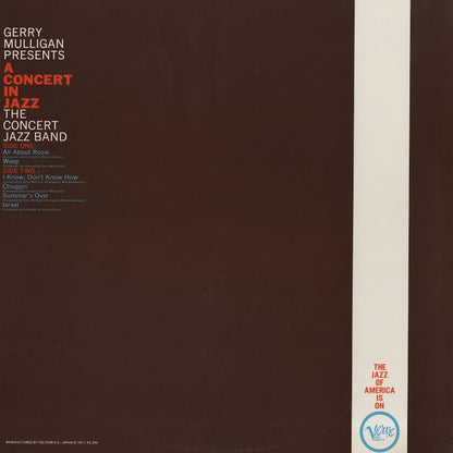 Gerry Mulligan - A Concert In Jazz (MV 2652) LP 1979 JPN Verve｜中古LP