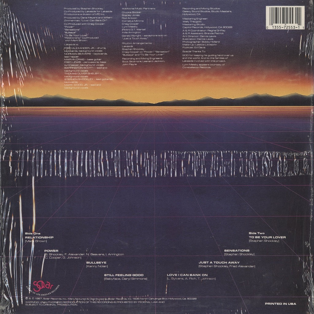 Lakeside - Power (ST-72553) LP 1987 US Solar｜中古LP