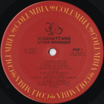 Manhattans - After Midnight (JC 36411) 1980 US Columbia｜中古LP