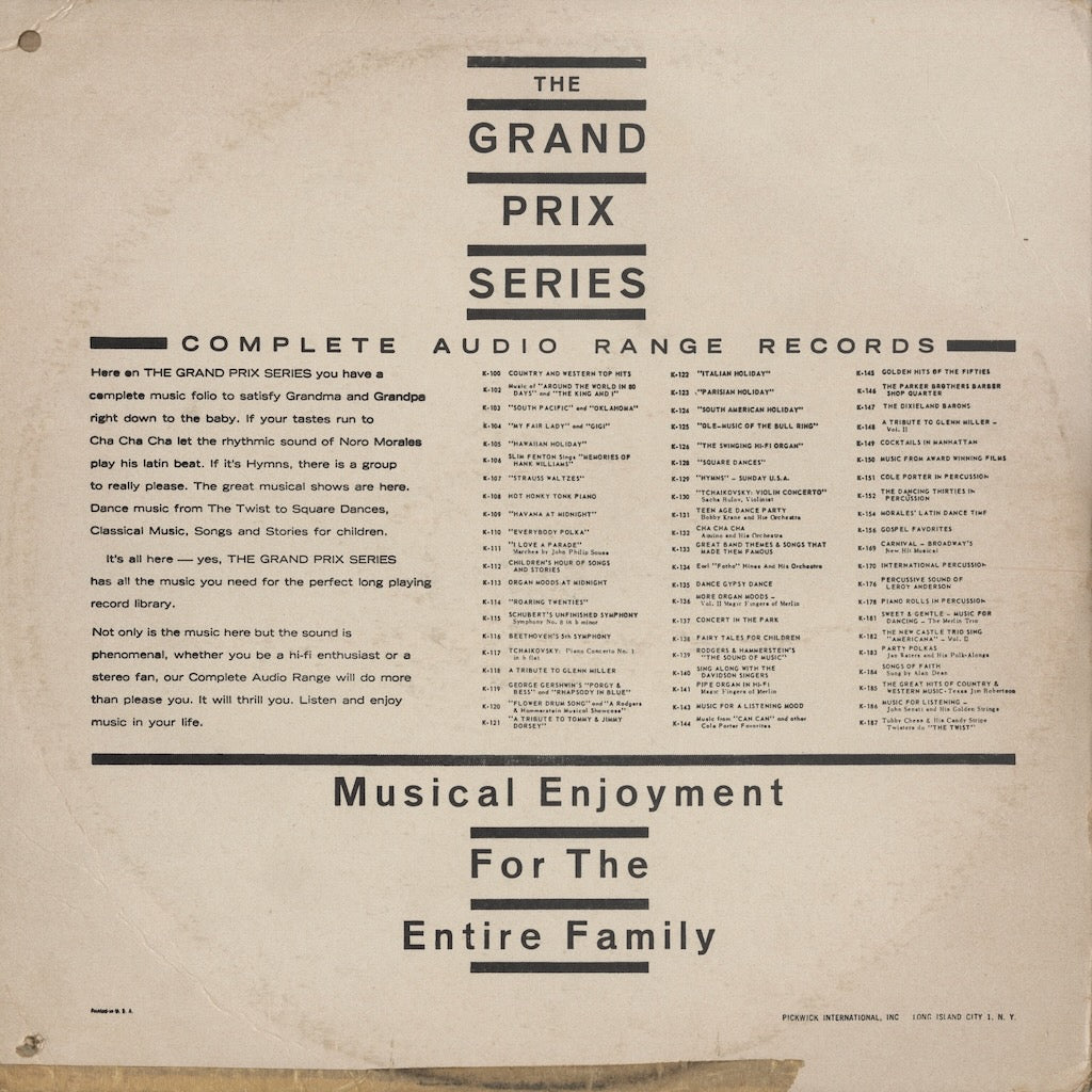 Huey "Piano" Smith & Frank Motley / Rocking Pneumonia (K-418) LP US Grand Prix Series MONO