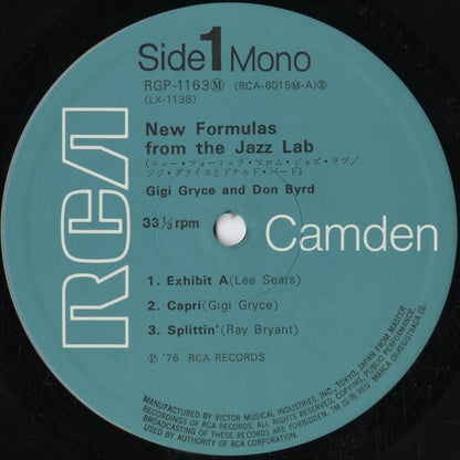 Gigi Gryce - Donald Byrd - New Formulas From The Jazz Lab (RGP-1163(M)) LP 1976 JPN RCA Camden