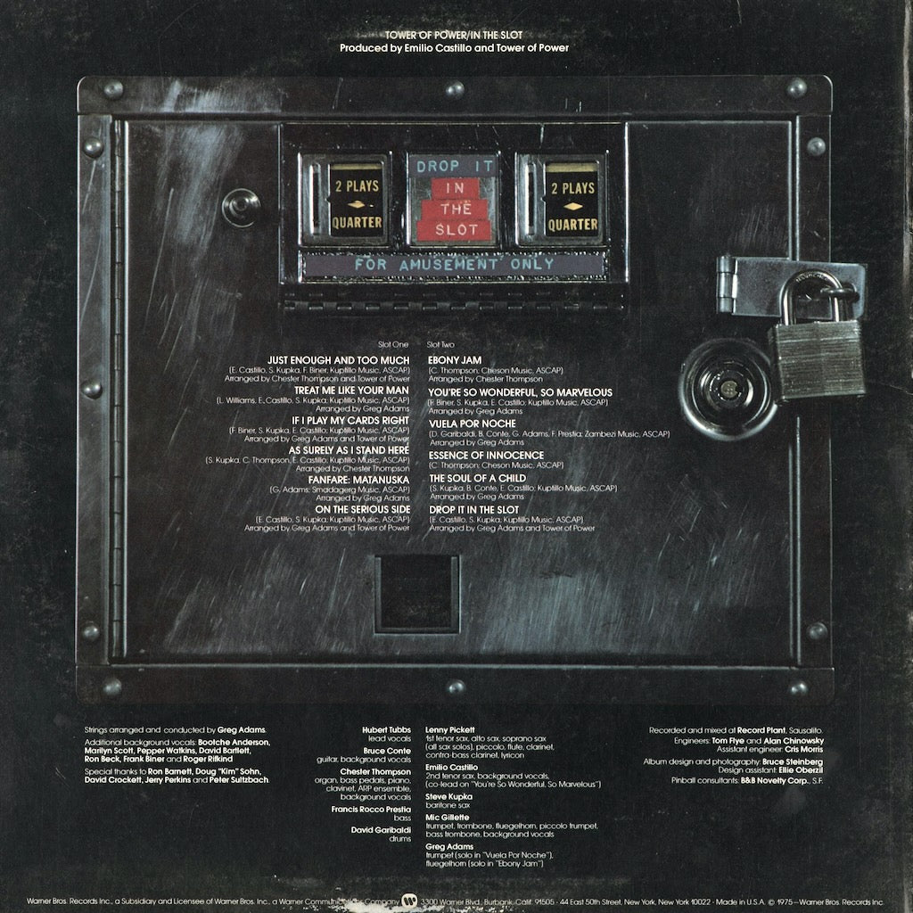 Tower Of Power - In The Slot (BS 2880) 1975 US Warner Bros.｜中古LP