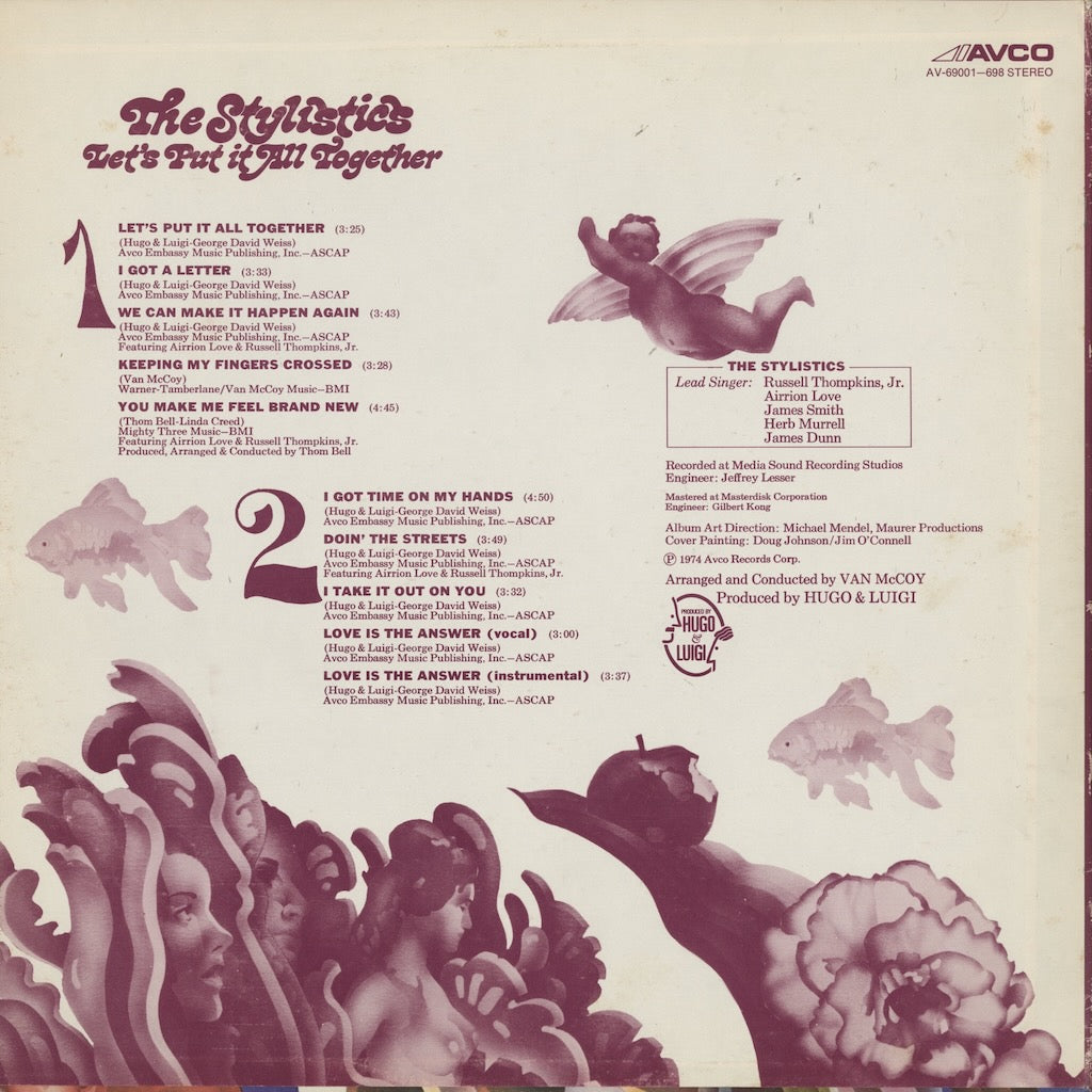 The Stylistics - Let's Put It All Together (AV-69001-698) 1974 US Avco｜中古LP