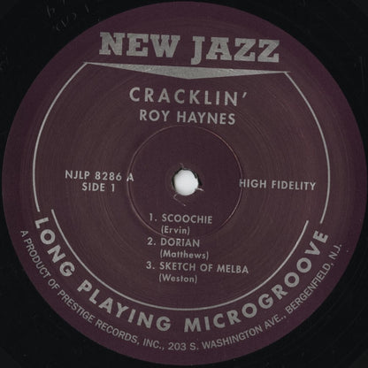 Roy Haynes - Cracklin' With Booker Ervin (NJLP 8286) 2000 US New Jazz｜中古LP